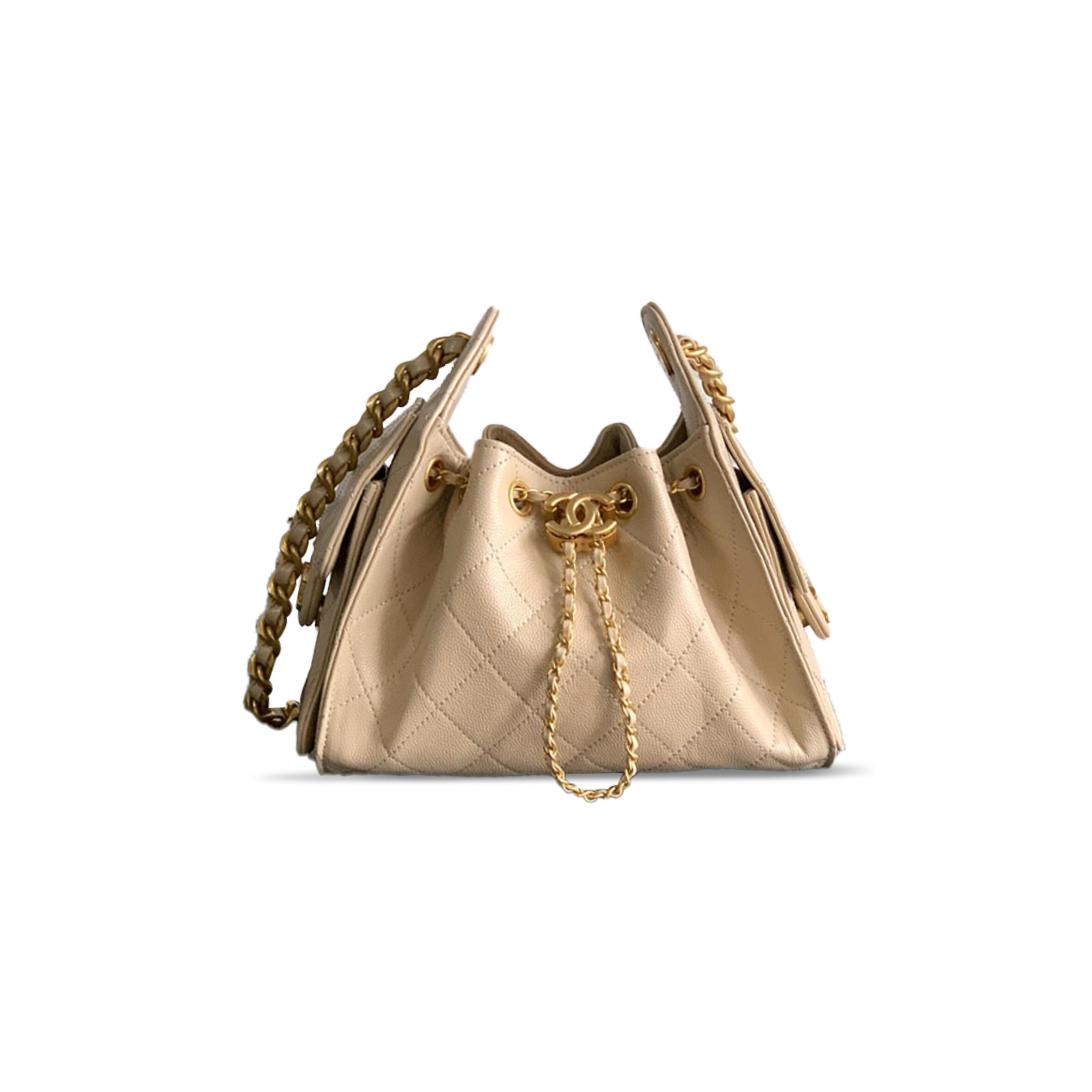 CHANEL MASTER 25 MINI HOBO BAG GRAINED CALFSKIN AS5631 (22*20*12.5cm)